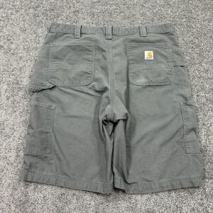 Carhartt Shorts Mens 38 Gray Carpenter Loose Fit Canvas Workwear Pockets Outdoor